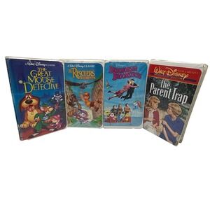 Walt Disney‎ VHS Lot: The Great Mouse Detective, Rescuers, Parent Trap, More!